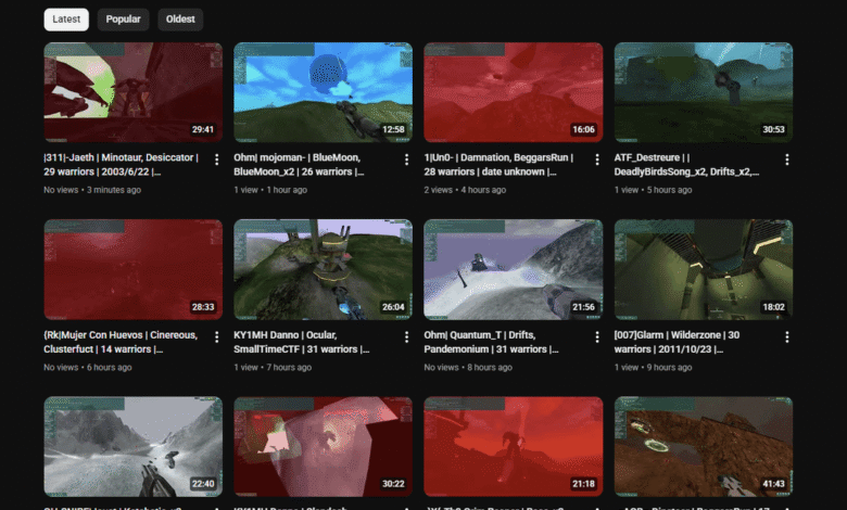 Tribes 2 demo archive - YouTube, Twitch and plain text - submissions welcome!